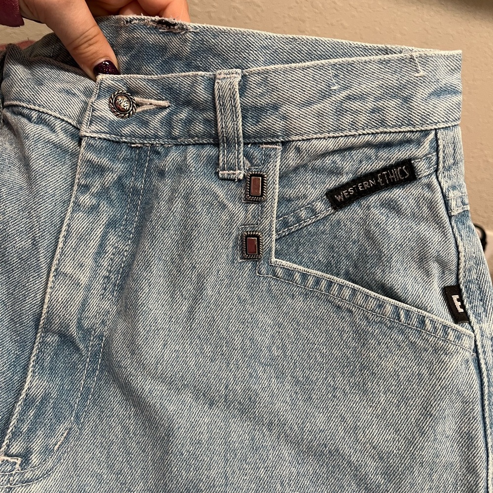 Vintage Western Ethics Light Wash Denim Jeans